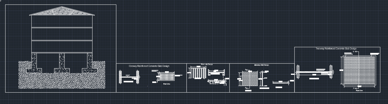 Year 2 AutoCAD civil engineering drawing preview